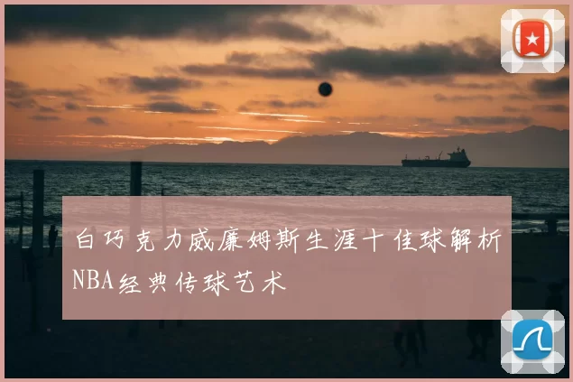 白巧克力威廉姆斯生涯十佳球解析NBA经典传球艺术