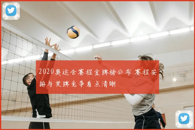 2020奥运会赛程金牌榜公布 赛程安排与奖牌竞争看点清晰